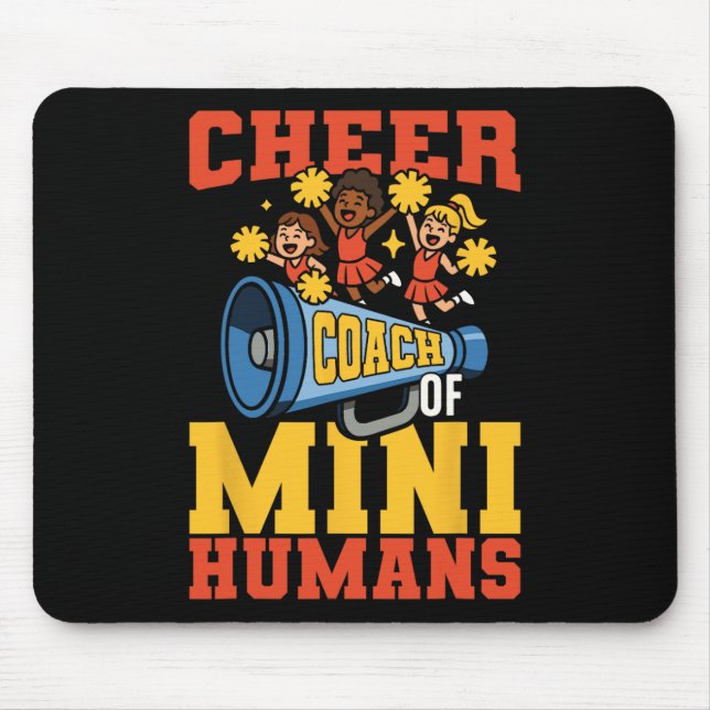 Cheer Cheerleading Coach Cheer Coach Of Mini Human Mouse Pad (Front)
