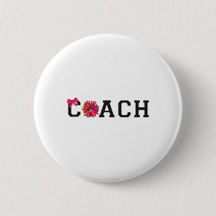 Cheer Cheerleading Coach Coach _2 6 Cm Round Badge