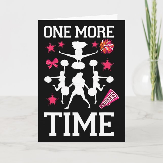 Cheer Cheerleading Coach One More Time _1  Card (Front)