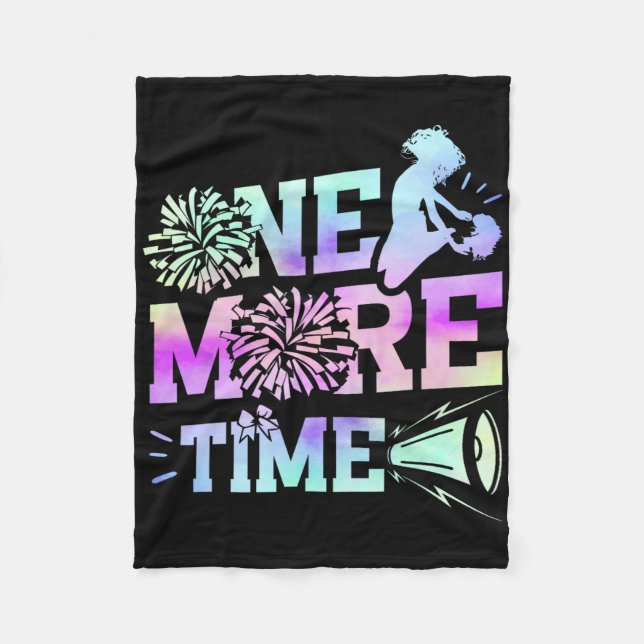 Cheer Cheerleading Coach One More Time  Fleece Blanket (Front)