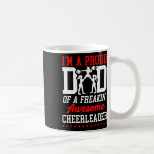 Cheer Cheerleading Dad Father I'm A Proud Dad Of A Coffee Mug