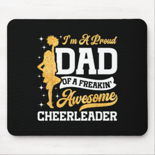 Cheer Cheerleading Dad Father I'm A Proud Dad Of A Mouse Pad