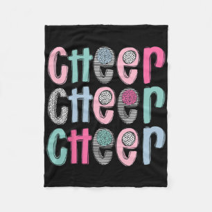Cheer Cheerleading For Cheerleader Girl Teen Squad Fleece Blanket