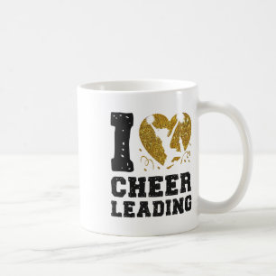 Cheer Cheerleading Heart I Love Cheerleading _1 Coffee Mug