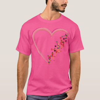 Cheer Cheerleading Heart T-Shirt