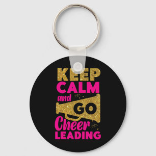Cheer Cheerleading Keep Calm And Go Cheerleading _ Key Ring