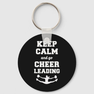 Cheer Cheerleading Keep Calm And Go Cheerleading _ Key Ring