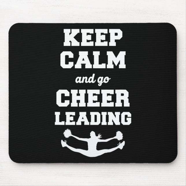 Cheer Cheerleading Keep Calm And Go Cheerleading _ Mouse Pad (Front)