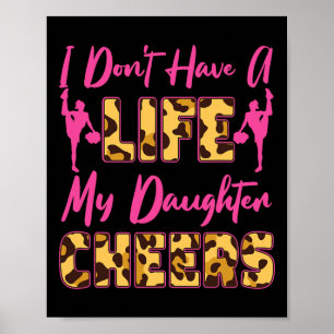 Cheer Cheerleading Mom Dad Mother Father Daughter Poster