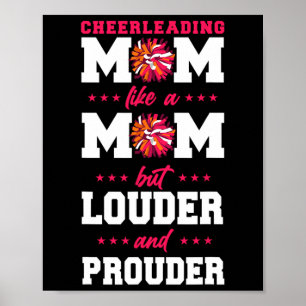 Cheer Cheerleading Mom Mother Cheerleading Mom Lik Poster