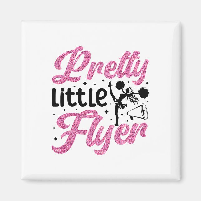 Cheer Cheerleading Pretty Little Flyer _3  Magnet (Front)