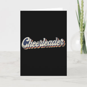 Cheer Cheerleading Retro Vintage Cheerleader _1 Card