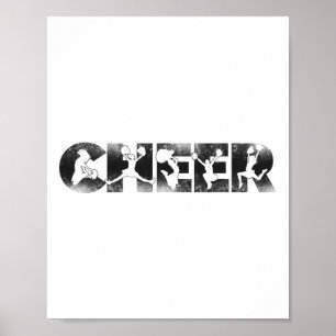 Cheer Cheerleading Vintage Cheer _1 Poster