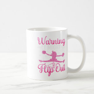Cheer Cheerleading Warning I Might Flip Out _2 Coffee Mug
