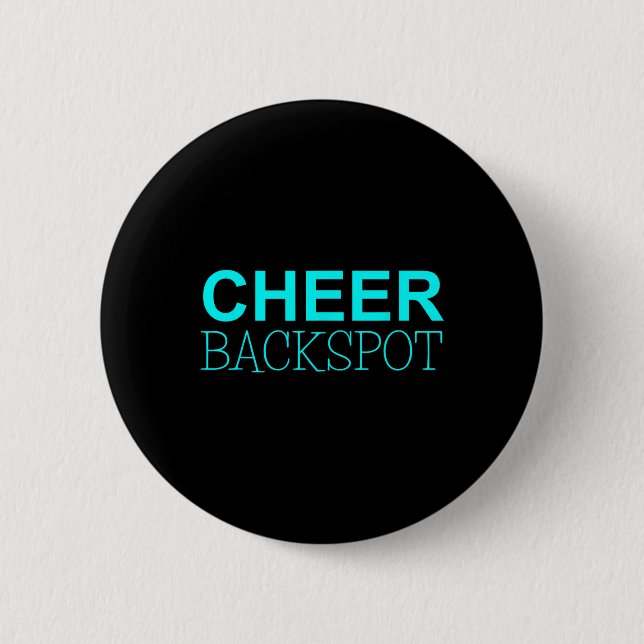 Cheer Ckspot Cheerleading  6 Cm Round Badge (Front)