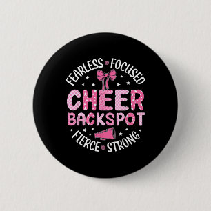 Cheer Ckspot Fearless Focused Fierce Cheerleading 6 Cm Round Badge