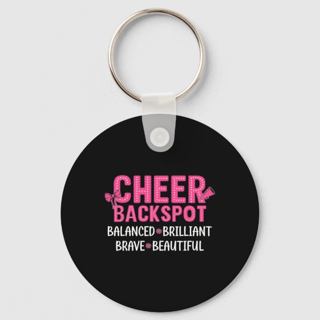 Cheer Ckspot Lanced Brilliant Cheerleading Ckspot  Key Ring (Front)
