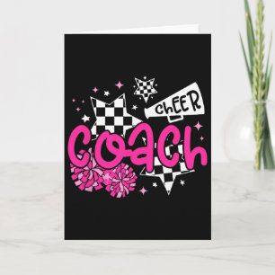 Cheer Coach Appreciation Cheerleader Coach Card