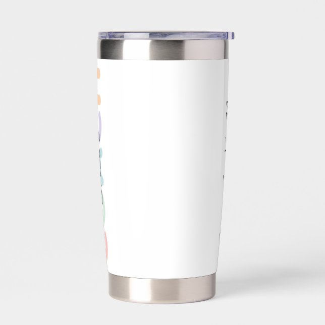 Cheer Coach Appreciation Gift, Personalised Insulated Tumbler (Left)