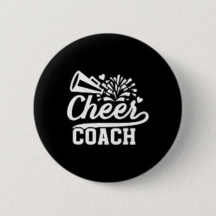 Cheer Coach Best Cheerleader Coach Cheerleading Co 6 Cm Round Badge