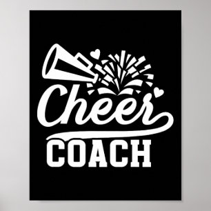 Cheer Coach Best Cheerleader Coach Cheerleading Co Poster