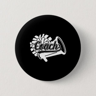 Cheer Coach Best Cheerleading Coach Appreciation 6 Cm Round Badge