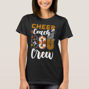 Cheer Coach Boo Crew Ghost Cheerleader Halloween M T-Shirt