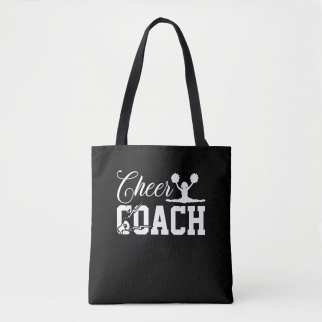 Cheer coach Cheerleader cheerleaing With Megaphone Tote Bag (Front)