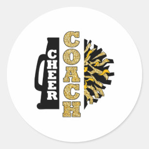 Cheer Coach Cheerleader Coach Cheerleading Coach _ Classic Round Sticker