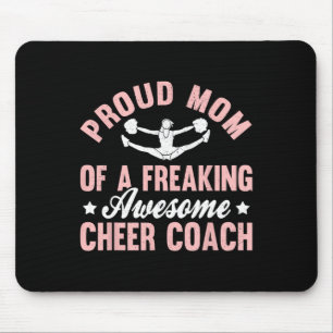 Cheer Coach Cheerleader Head Trainer Coaching Mum Mouse Pad