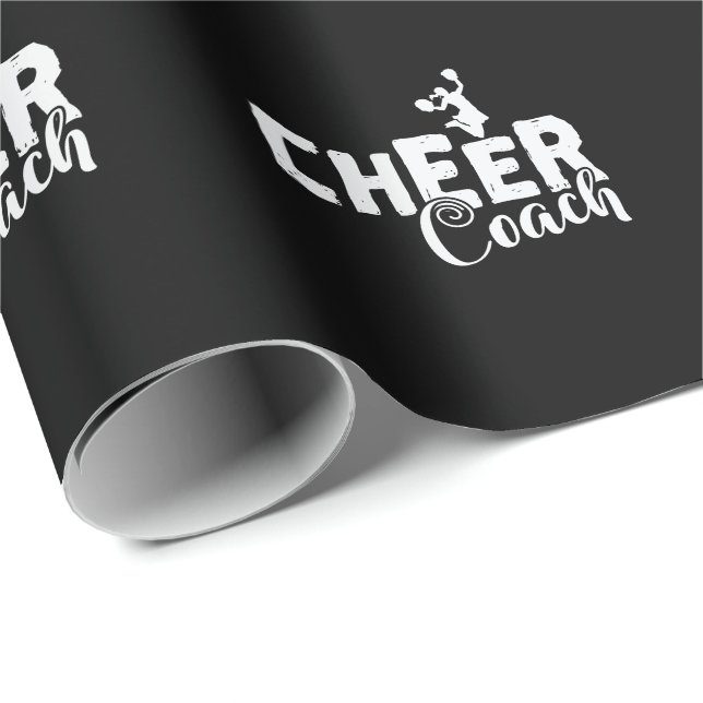 Cheer Coach Cheerleader Sport turnen anfeuern Wrapping Paper (Roll Corner)