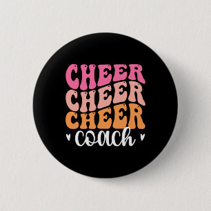Cheer Coach Cheerleading Coach Cheerleader Coach 6 Cm Round Badge
