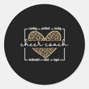 Cheer Coach Cheerleading Coach Cheerleader Coach _ Classic Round Sticker