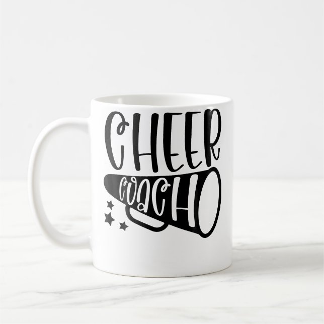 Cheer Coach Cheerleading Coach Coffee Mug (Left)