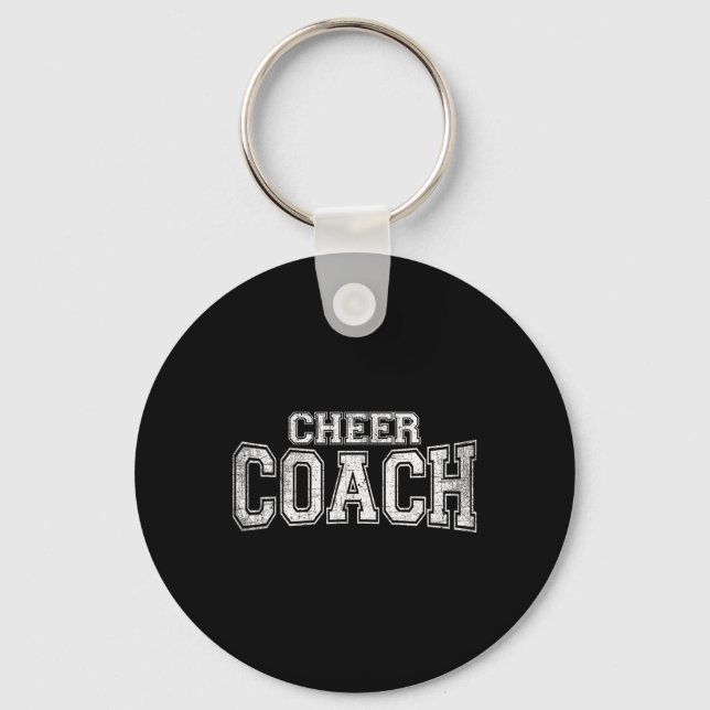 Cheer Coach Cheerleading Coaches Team Tee  Key Ring (Front)