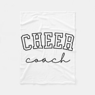 Cheer Coach Cheerleading , Small  Fleece Blanket