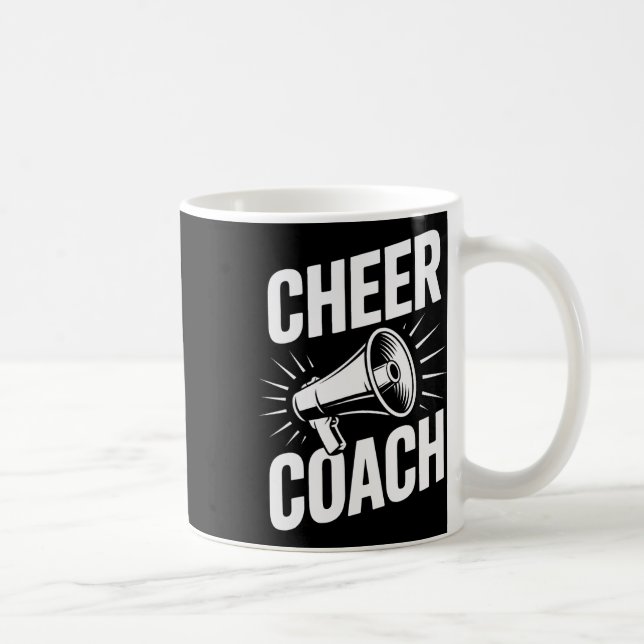 Cheer Coach Cheerleading Squad Motivator Practice  Coffee Mug (Right)