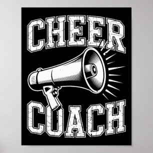 Cheer Coach Cheerleading Team Cheerleader Trainer Poster