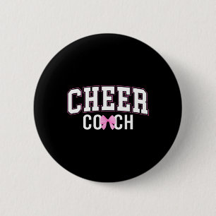 Cheer Coach Coquette Cheerleader Coach Cheerleadin 6 Cm Round Badge