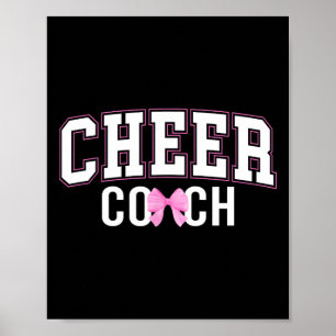 Cheer Coach Coquette Cheerleader Coach Cheerleadin Poster
