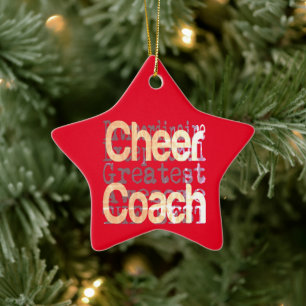Cheer Coach Extraordinaire Ceramic Ornament