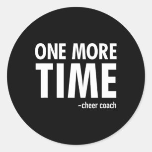 Cheer Coach Funny Cheerleading Gift Classic Round Sticker