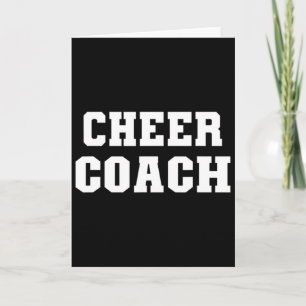 Cheer Coach Gift Cheerleading Coach Cheer Practice Card