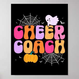 Cheer Coach - Halloween Cheerleader Cheerleading C Poster