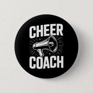 Cheer Coach High School Cheerleading Mentor 6 Cm Round Badge