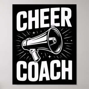 Cheer Coach High School Cheerleading Mentor Poster