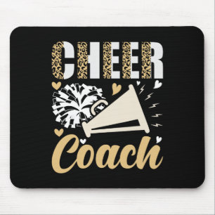 Cheer Coach Leopard Cheerleading Coach _1 Mouse Pad