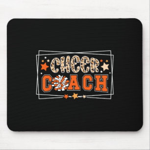 Cheer Coach Leopard Cheerleading Coach Cheerleader Mouse Pad