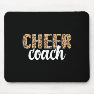 Cheer Coach Leopard Cheerleading Coach Mouse Pad
