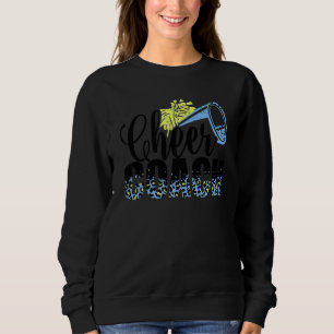 Cheer Coach Leopard Cheerleading Props Cute Cheer  Sweatshirt